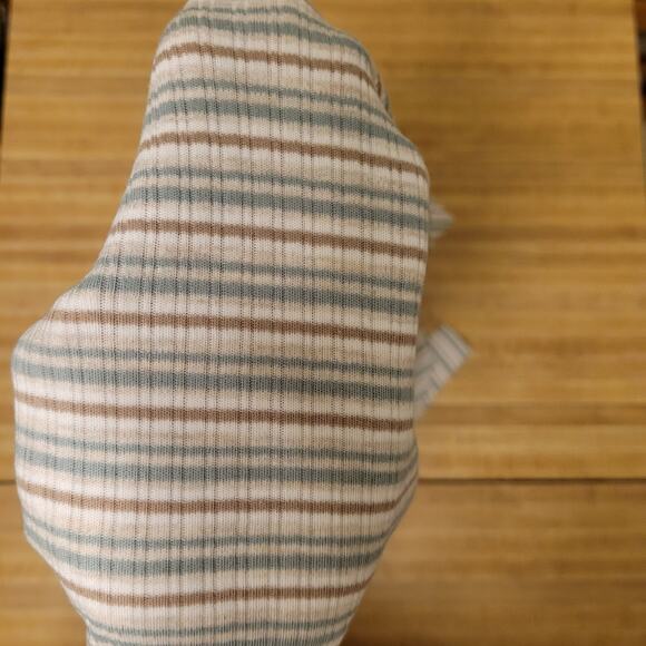 Vintage Classic Elements Women's Medium Striped Long Sleeve Shirt Ribbed Knit - Picture 2 of 8